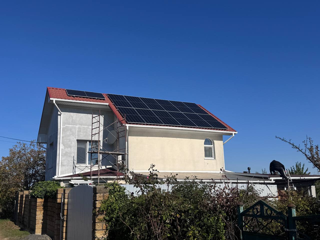 Електрощит і автоматика гібридної сонячної станції 12 кВт + 15 кВт·год АКБ