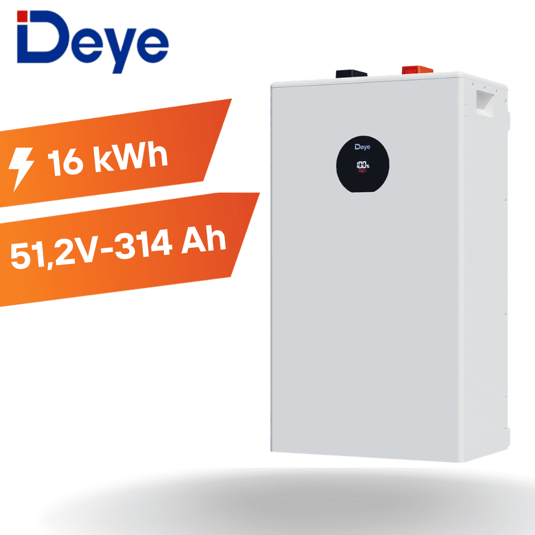 Аккумуляторный комплект Deye BOS-B Pro Стойка + БМС + АКБ (10 АКБ по 16,08 = 160 кВт-год)